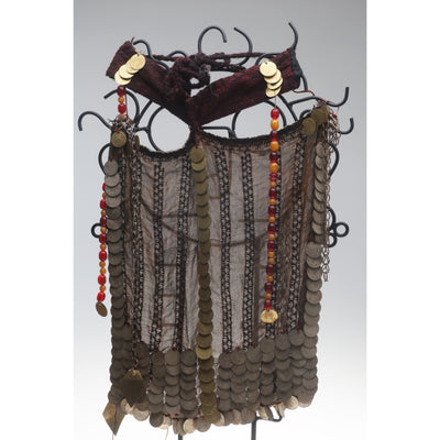 Sinai Bedouin Veil Headdress with Hanging Beads And Coins - Rita Okrent Collection (C676)