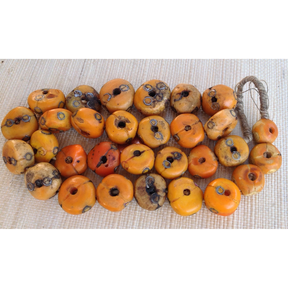 Faux Mended African Amber Beads from the African Trade - Rita Okrent Collection (AT0669)