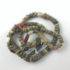 Excavated Faded Green Worn Ancient Nila Beads with Stone and Ancient Glass - AT0677