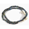 36 Inch Long Strand of Blue Glass Islamic Eye Beads from Mauritania - Rita Okrent Collection (AG223)