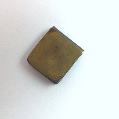 Small Silver Metal and Brass Kitab Pendant, Morocco - RIta Okrent Collection (P599)
