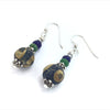 Ancient Blue Islamic Glass Eye Bead Earrings - Rita Okrent Collection (E360)