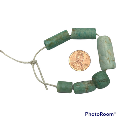 Choice of Short Strands of Antique Amazonite Beads from Mauritania - Rita Okrent Collection (S676)