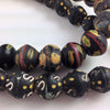 Black and Yellow King beads, African Trade - Rita Okrent Collection (AT011)