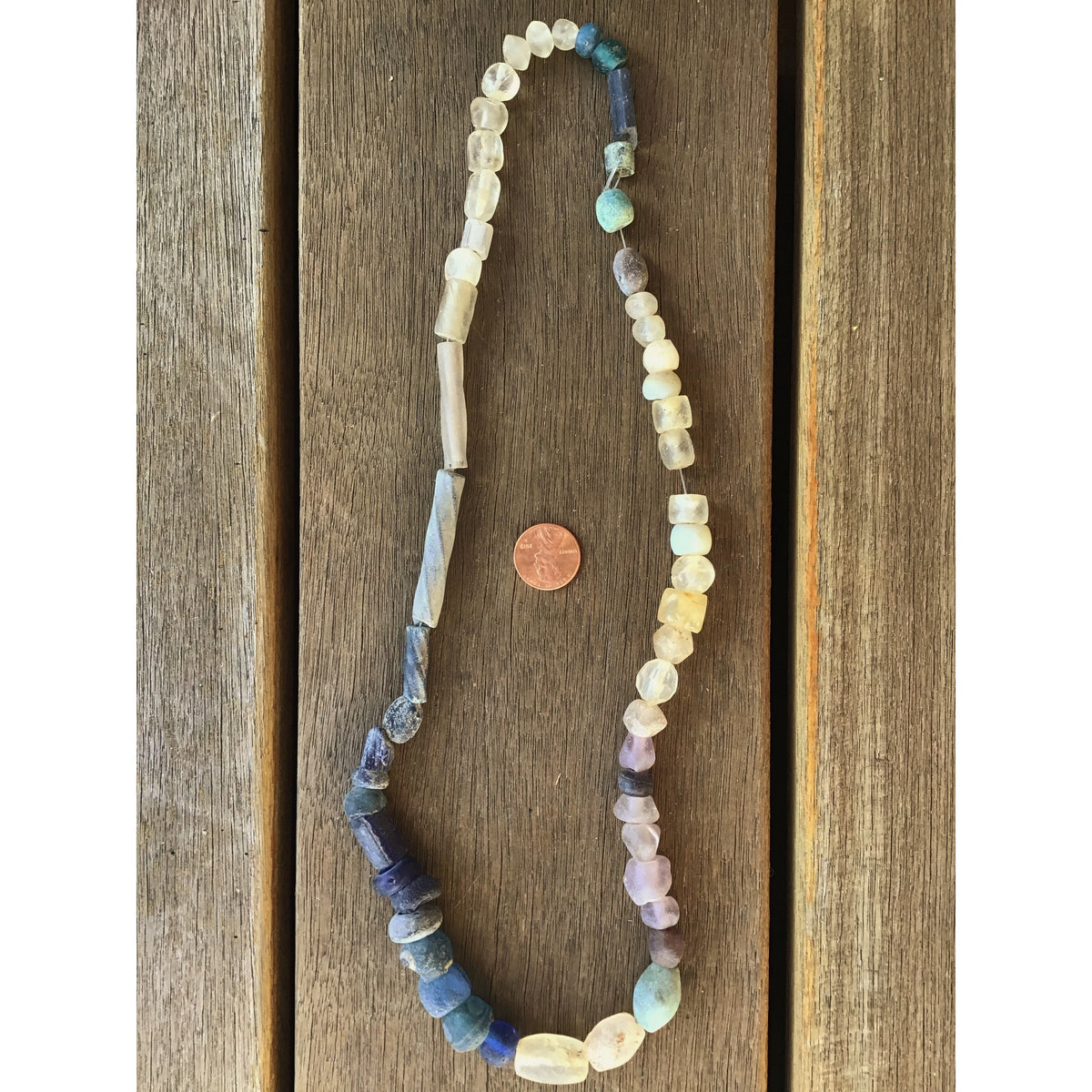 Mixed Strand Antique Islamic Glass, Dutch Glass and Other Old Glass and Crystal Beads - Rita Okrent Collection (ANT307g)