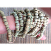 Rare Green-Hued Beige Antique Small Round Glass Excavated Beads, Europe via Mali - ANT321