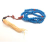 Vintage Chinese Blue Glass Worry Bead Strands - Rita Okrent Collection (ANT688)