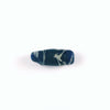 Black Cylindrical Islamic Glass Bead with White Trails, Near East - Rita Okrent Collection (AG076c)