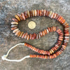 Graduated Neolithic Period Red Carnelian Stone Disc Beads from the Saraha - Rita Okrent Collection (S588)