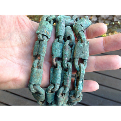 Excavated Bronze Metal Chain, Djenne, Mali -  Rita Okrent Collection (AA100)