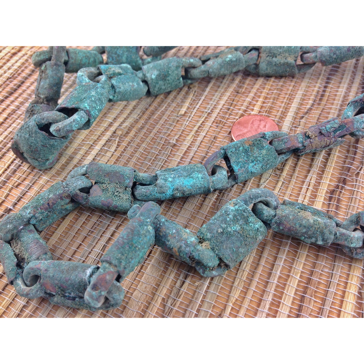 Excavated Bronze Metal Chain, Djenne, Mali -  Rita Okrent Collection (AA100)