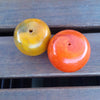 Faux Moroccan Amber Focal Beads in Orange and Yellow - Rita Okrent  Collection (NP037)