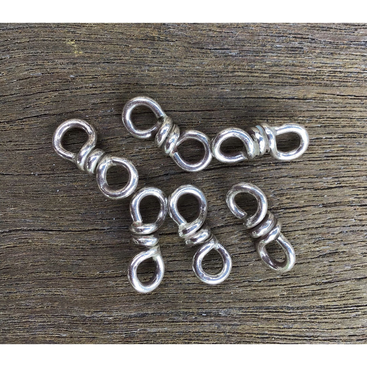 Custom Order Rita Okrent Collection Rita Hook-and-Eye Clasps in Sterling Silver and Gold-Over-Sterling in 18mm, 22mm and 26mm Sizes is