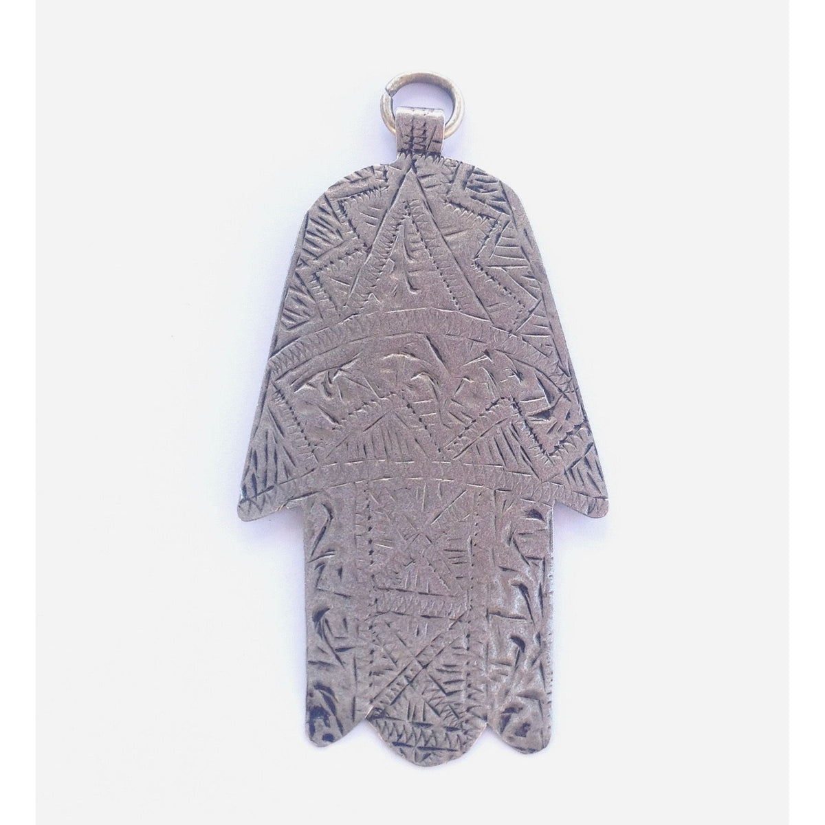 Old Rural Silver Hamsa from Tata Province in Morocco - P626