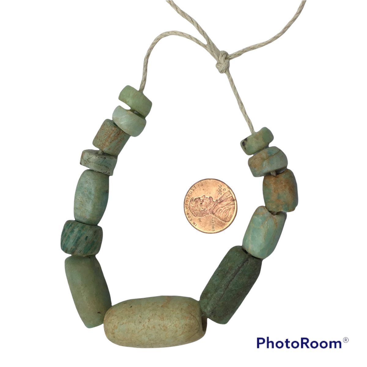 Choice of Short Strands of Antique Amazonite Beads from Mauritania - Rita Okrent Collection (S676)