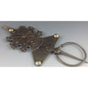 Moroccan Tuareg Silver Fibula with Etched Flower Decoration - Rita Okrent Collection (AA243)
