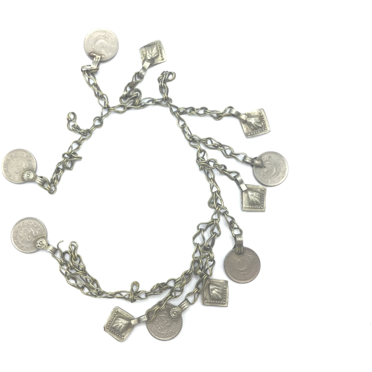 Tribal Kuchi Coin and Charm Chain, Afghanistan - Rita Okrent Collection (P494c)