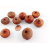 Deep Orange Faux Amber Resin Beads, Group of 9, Morocco - NP007b