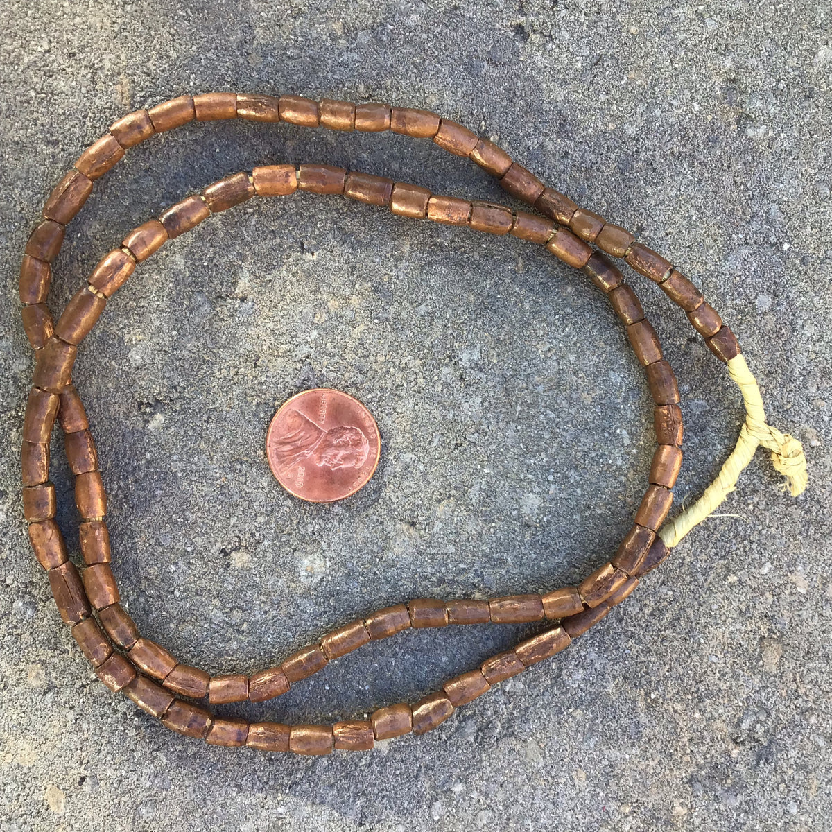 22 inch Strand of African Copper Beads - Rita Okrent Collection (AT1642b)