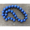 Blue Glass Faux Round Lapis Lazuli Beads - Rita Okrent Collection (NP028)