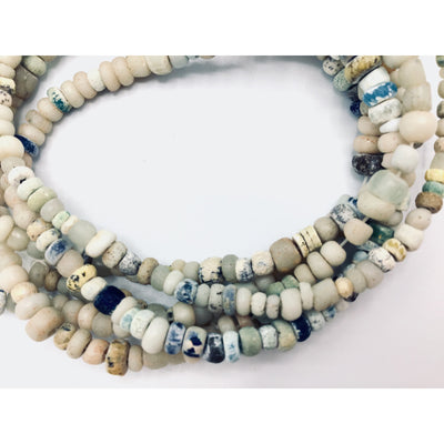 Antique Excavated Mixed Pearlized Venetian and Nila Beads from Mali - Rita Okrent Collection (AT0628e)