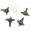 Set of Vintage African Baule Bronze and Copper Anchor-Shaped Pendants - Rita Okrent Collection (P836)