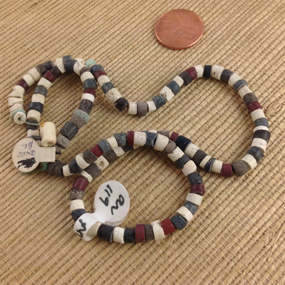 Ancient Faience Beads from Sumeria, Strand - Rita Okrent Collection (AN119d)