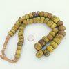 African Antique Yellow Graduated Hebron Kano Beads, Sudan - AT0608