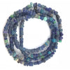 Deep Rich Small Mixed Dark Blue and Teal Blue Excavated Glass Nila Beads, Mali - Rita Okrent Collection (AT0721)