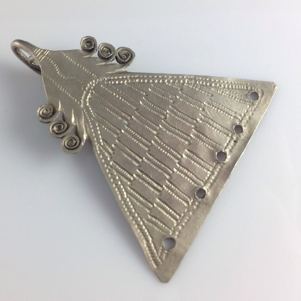Saharan Silver Tanit Pendant, Morocco - P608