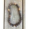 Coffee Bean Brown Wood Beads, Antique - Rita Okrent Collection (ANT012a)