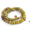 African Antique Yellow and Yellow-Green Hebron Kano Beads, Sudan - Rita Okrent Collection (AT0608b)