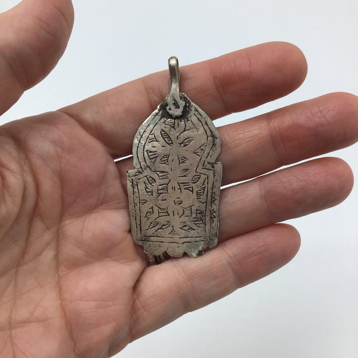 Berber Silver Louha Talisman Amulet, Morocco - Rita Okrent Collection (NP040)