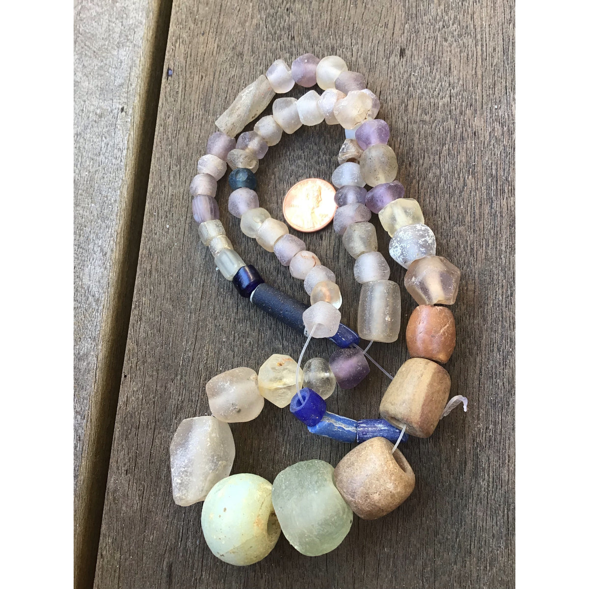 Mixed Strand Antique Dutch Faceted Glass Beads - Rita Okrent Collection (ANT307f)