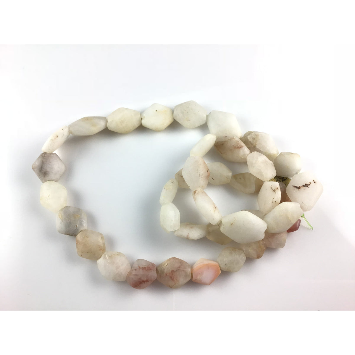 Excavated Ancient Diamond Shaped Tabular Agate and Rock Crystal Beads, Mali - Rita Okrent Collection (S382c)