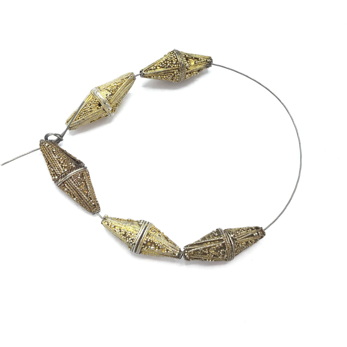 Short Strands of Antique Granulated Bicone Beads, from Mauritania - Rita Okrent Collection (C462jk)