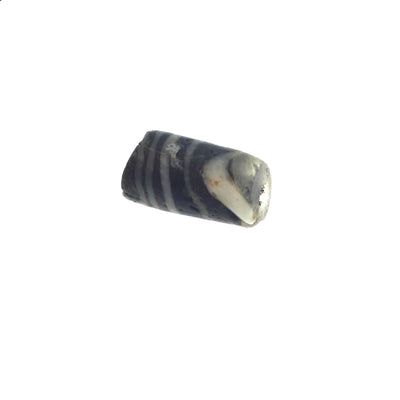 Black and White Ancient Glass Bead from the Near East - Rita Okrent Collection (AG023b)