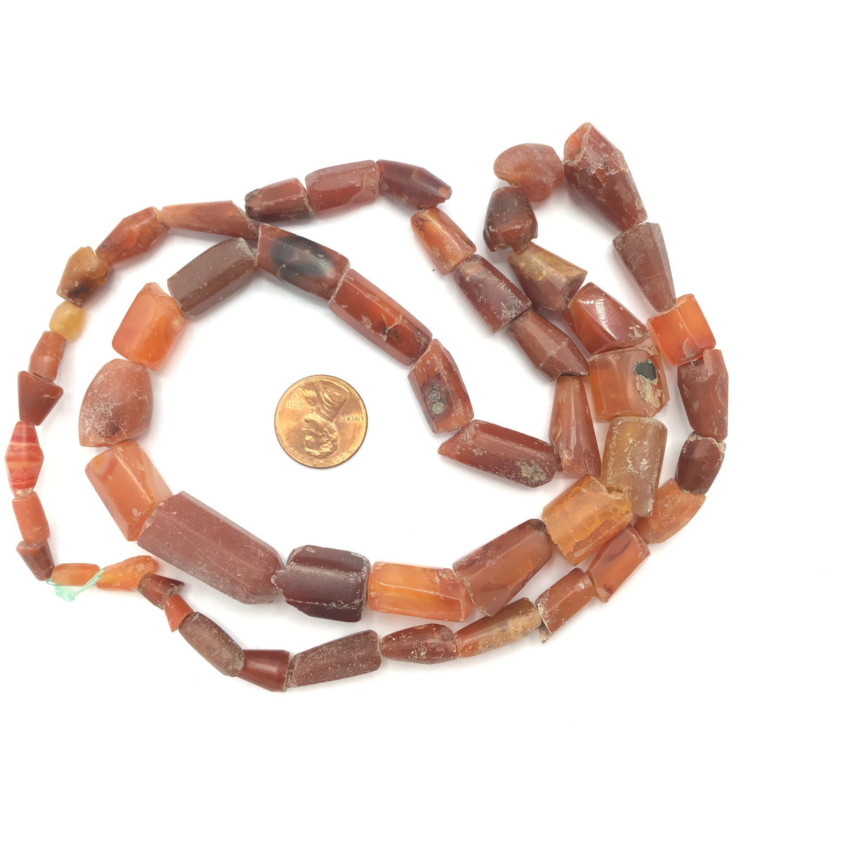Strand of Antique Carnelian Beads, Sahel Region, West Africa - Rita Okrent Collection (S432)