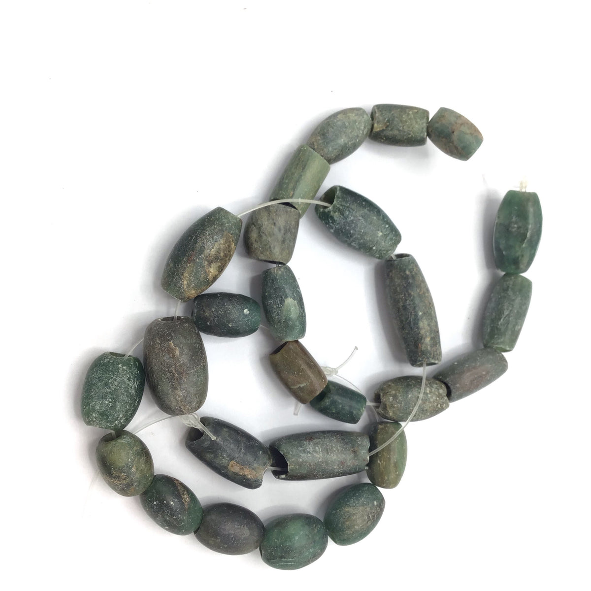 Short Strands of Ancient Serpentine Beads from Mauritania - Rita Okrent Collection (S501)