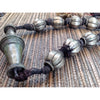Old Nepalese Tribal Silver Necklace with Bicone Focal Bead - ANT304