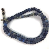 Ancient Excavated 29 inch Graduated Strand of Dark Blue Nila Beads from Mali - Rita Okrent Collection (AT0611X)