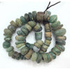 Ancient Green and Brown Serpentine Stone Beads from Mauritania - Rita Okrent Collection (S499)