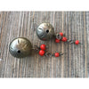 Vintage High Atlas Beads with Etching, Hanging Loops and Suspended Red Beads, Morocco - Rita Okrent Collection (ANT094gh)