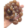 Light Brown Vintage Plastic Faux Horn Beads, Bohemia - Rita Okrent Collection (ANT271)