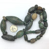 Ancient Dark Green Serpentine Stone Beads from Mauritania - Rita Okrent Collection (S498)