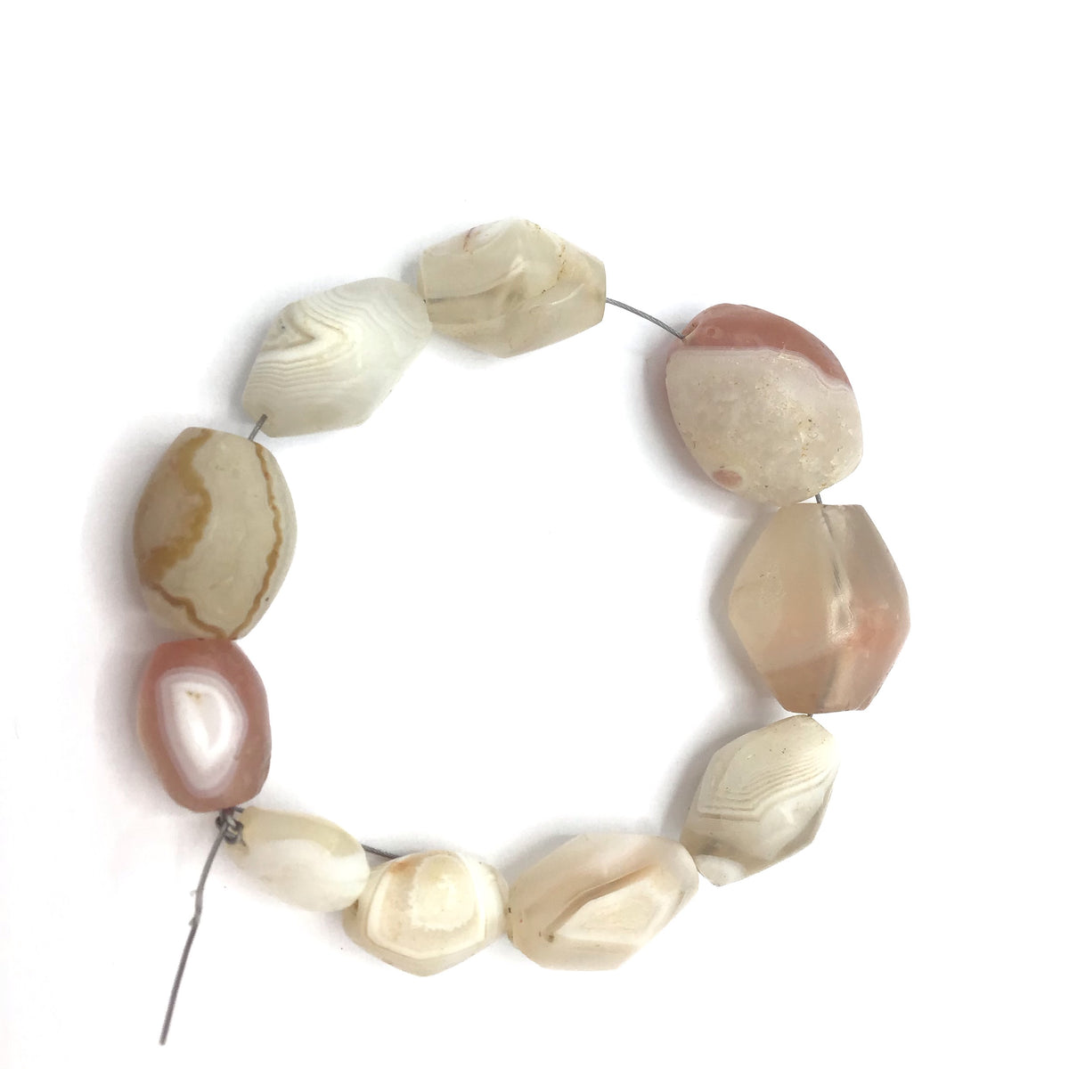 Short Strand Bicone Mixed Stone Beads from Mali - Rita Okrent Collection (S393)