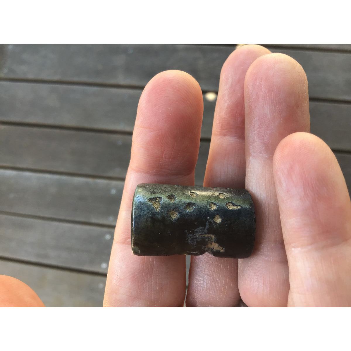 Ancient Stone Cylinder Seal from Egypt - Rita Okrent Collection (AN117c)