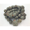 Long Strand of Round Speckled Clay Beads with Teal Hue - Rita Okrent Collection (NP018)