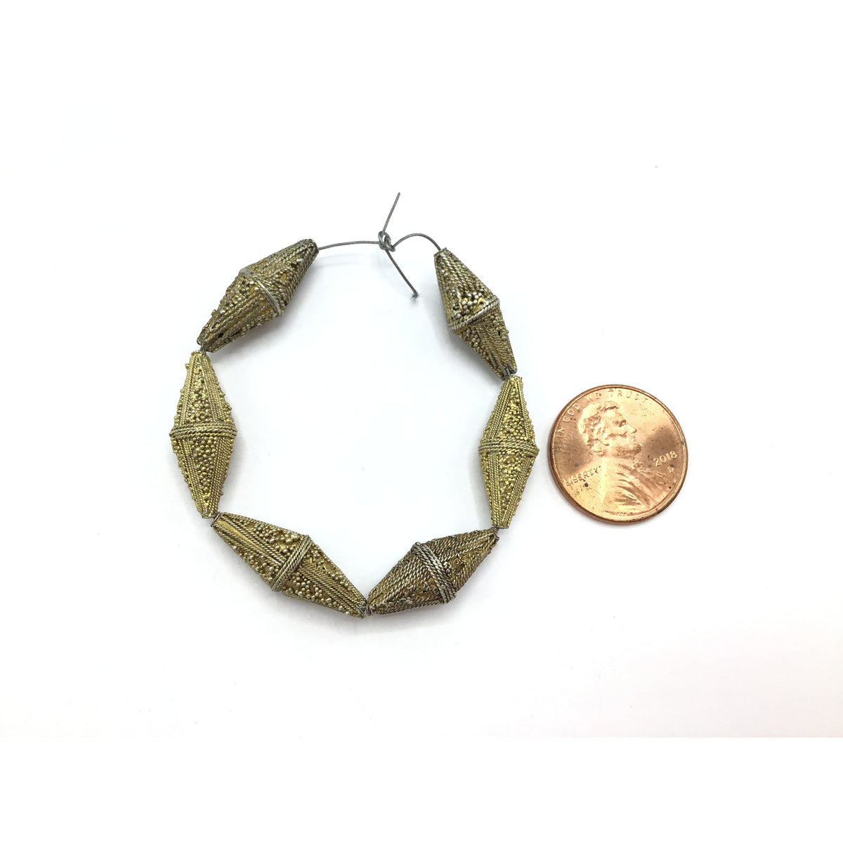 Short Strands of Antique Granulated Bicone Beads, from Mauritania - Rita Okrent Collection (C462jk)