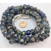Gorgeous Long Strand of Blue Glass Islamic Eye Beads from Mauritania - Rita Okrent Collection (AG224)